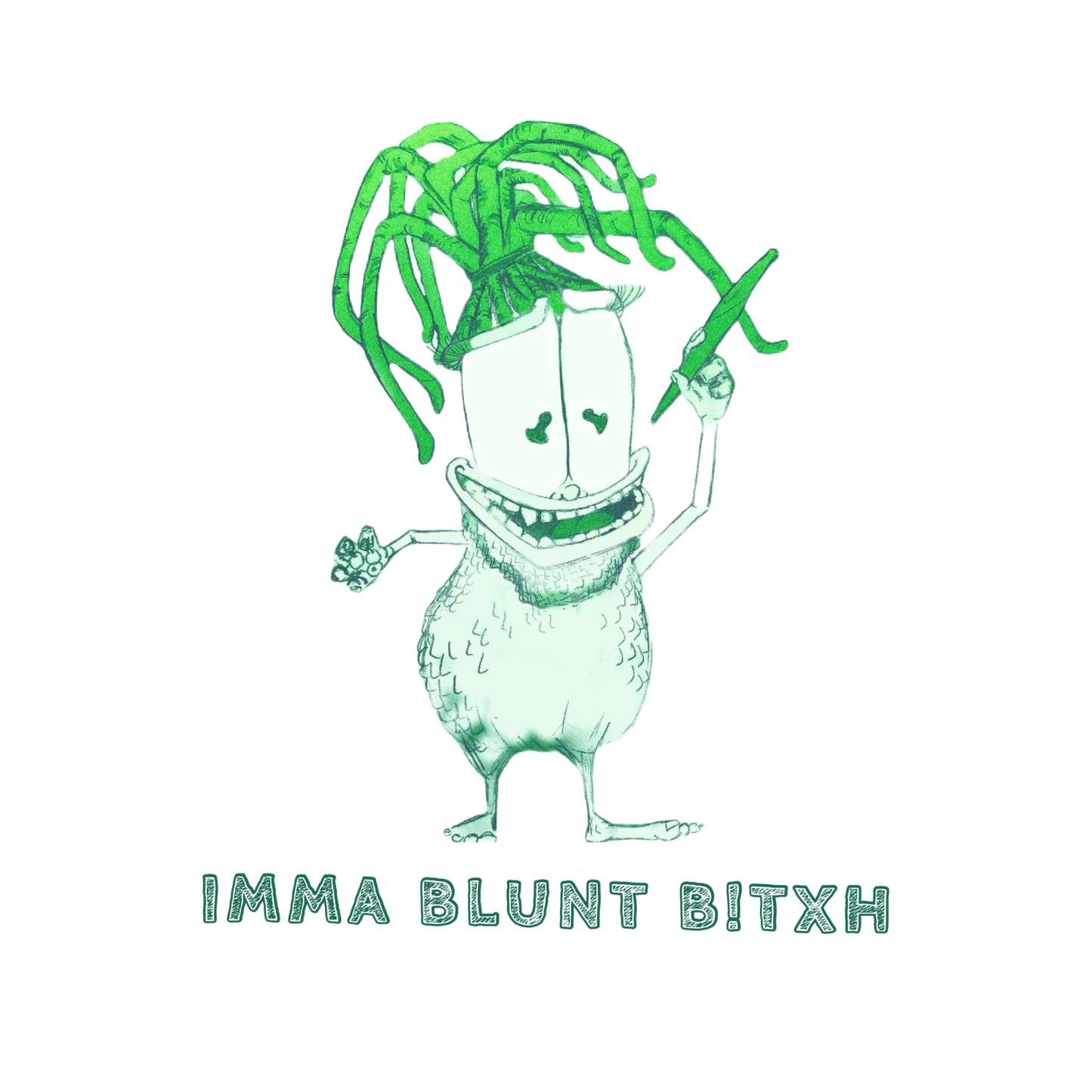 "IMMA Blunt B!txh" lil'Nuggies • Front design T-Shirt • Men's classic tee