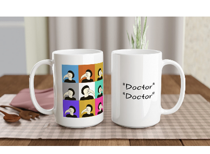 "Doctor Doctor" Color-Swatch Mug• POP art • White glossy MUG