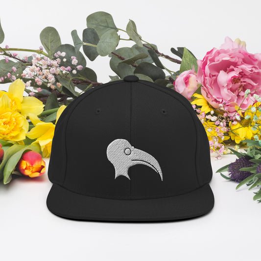 Plague Doctor Flat Bill Lid • Cap • Snapback Hat